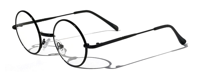 KIDS Scientist Wizard Nerd Fake Round Costume Clear Lens Eye Glasses Ages 3-12