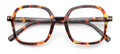 Retro Oversized Square Rounded Reading Glasses - AR Coating - Wide Fitment CR28