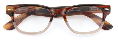 Women or Men Progressive Bifocal Clear Lens Reading Glasses - No Line or Bubble