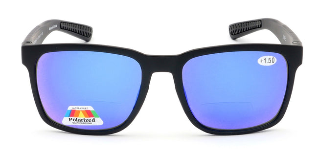 Men Tinted Polarized Bifocal Reading Fishing Sunglasses - Lightweight TR90 - UV 