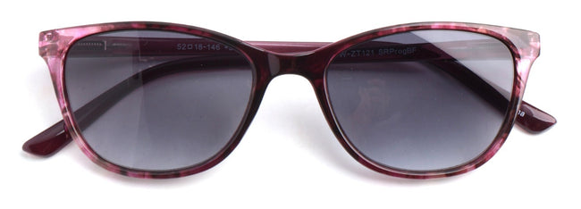 Women Marble Print Tinted Progressive Reading SunGlasses - Zero Power On Top UV