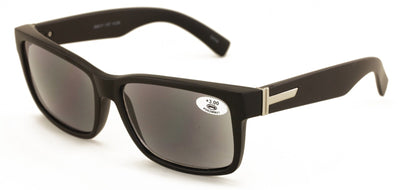 Large Men Tinted Square Reading Sunglasses - UV400 Protection Full Lens Reader