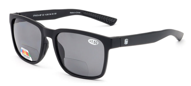 Men Tinted Polarized Bifocal Reading Fishing Sunglasses - Lightweight TR90 - UV 