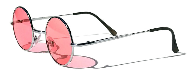 Kids Children Size Hippie Round Circle Lens Lennon Metal Sunglasses (Age 3-12)