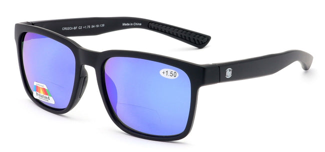 Men Tinted Polarized Bifocal Reading Fishing Sunglasses - Lightweight TR90 - UV 