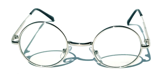 KIDS Scientist Wizard Nerd Fake Round Costume Clear Lens Eye Glasses Ages 3-12