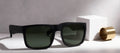 Large Men's Sunglasses with Glass Lens Wide Fitment 147mm