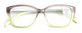 Women Translucent Progressive Reading Glasses - Clear Zero Power On Top Reader