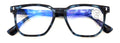 Matte Progressive Clear Reading Glasses - Anti Blue Blocker - Zero Power on Top