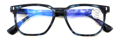 Matte Progressive Clear Reading Glasses - Anti Blue Blocker - Zero Power on Top