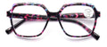 Women’s Square Progressive Clear Lens Reading Glasses – No Line - Clear On Top