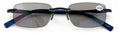 Men Tinted Lightweight Rimless Reading Glasses - UV Protection Sunglasses Reader
