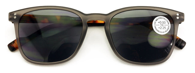 Lightweight Men Progressive Bifocal Reading Sunglasses – No Line Clear On Top