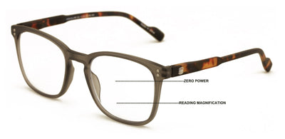 Lightweight Men Progressive Bifocal Reading Glasses- No Line Clear on Top Reader