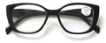 Women Floral Progressive Reading Glasses - Zero Power On Top - No Line Or Bubble