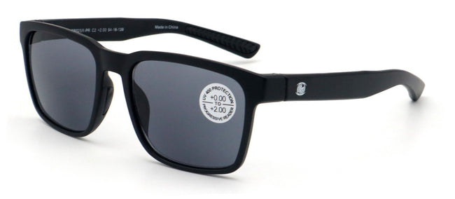 Lightweight Men Progressive Bifocal Reading Sunglasses –Clear  Zero Power on Top