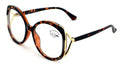 Women Oversized Butterfly Anti-Blue Clear Lens Glasses Eyeglasses UV Reading