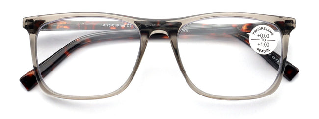 Progressive No-Line Reading Glasses – Zero Power Top | Clear Distance Vision