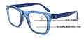 Men Progressive Bifocal Reading Glasses – No Line - Clear Zero Power On Top Read
