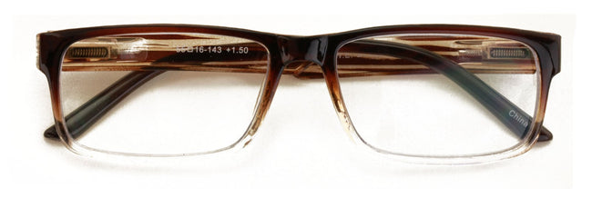 Modern Rectangular Progressive Reader - Clear On Top Reading Glasses - AR Coatin