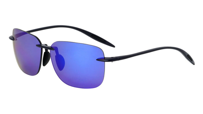 Polarized 150mm Wide Fitment Rimless Rectangle Sunglasses Men Ultralight TR90