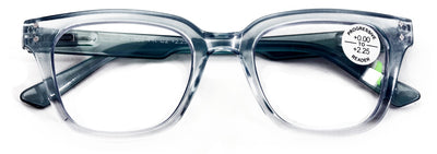 Translucent Progressive Reading Glasses - No Line or Bubble - Zero Power on Top