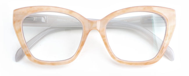 Women Cateye Progressive Clear Lens Reader - Zero Power On top - Translucent