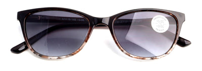 Women Marble Print Tinted Progressive Reading SunGlasses - Zero Power On Top UV