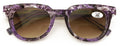 Women Reading Sunglasses - Gradient Tinted Reader - Marble Print Optical Frame