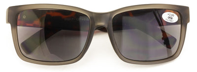 Large Men Tinted Square Reading Sunglasses - UV400 Protection Full Lens Reader