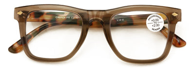 Men Progressive Bifocal Reading Glasses – No Line - Clear Zero Power On Top Read