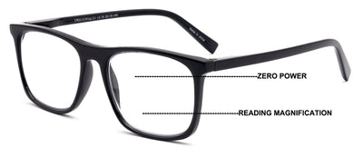 Progressive No-Line Reading Glasses – Zero Power Top | Clear Distance Vision