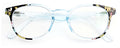 Women Round Translucent Floral Progressive Reading Glasses - Clear on Top - AR