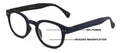 Progressive Multifocus Round Reading Glasses – Tri-Focal Clear Reader - Wood Gra