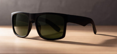 Large Men's Sunglasses with Glass Lens Wide Fitment 147mm