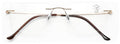 Men Progressive No Line Multifocus Rimless Metal Reading Glasses Tri-Focal Reade