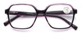 Women’s Square Progressive Clear Lens Reading Glasses – No Line - Clear On Top