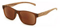 Men Modern Rectangular Tinted Reading SunGlasses - Wood Grain Temple Print UV