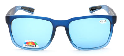 Men Tinted Polarized Bifocal Reading Fishing Sunglasses - Lightweight TR90 - UV 