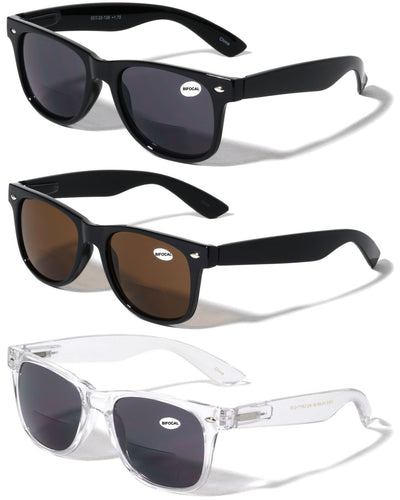 3 Pairs Classic Men Women BiFocal Reading Sunglasses - UV400 Protection Reader