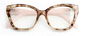 Women Cateye Progressive Clear Lens Reader - Zero Power On top - Translucent