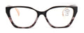 Women tortoise Cateye Progressive Lens Reading Glasses - Clear Zero Power on Top