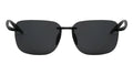 Polarized 150mm Wide Fitment Rimless Rectangle Sunglasses Men Ultralight TR90