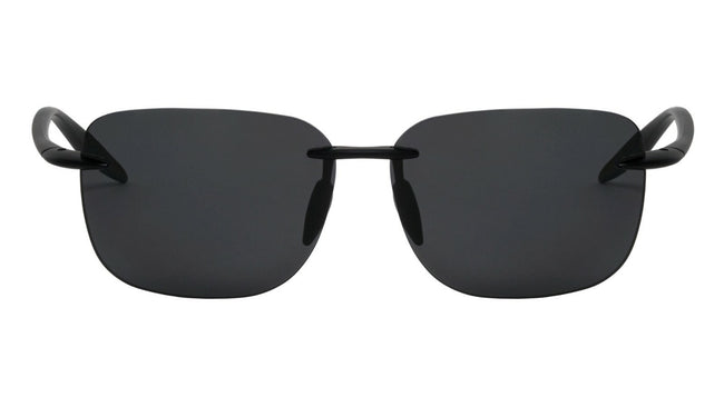 Polarized 150mm Wide Fitment Rimless Rectangle Sunglasses Men Ultralight TR90