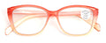 Women Translucent Progressive Reading Glasses - Clear Zero Power On Top Reader