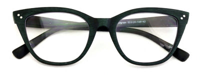 Progressive Multifocus Cat-eye Reading Glasses – Tri-Focal Clear Reader - Wood G