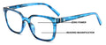 Modern Square Progressive Clear Lens Reading Glasses - Clear On Top - Multifocal