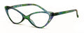 Women's Slim Cateye Clear Bifocal Reading Glasses - Anti-Blue UV Blocker Readers