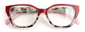 Women tortoise Cateye Progressive Lens Reading Glasses - Clear Zero Power on Top