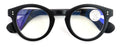 Round Progressive Reading Glasses - Clear Zero Power on Top - No Bubble or Line